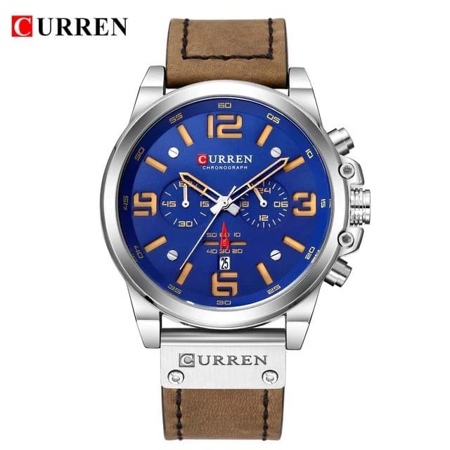 Nueva Colección Curren Cuero — Reloj cuero (lateral)