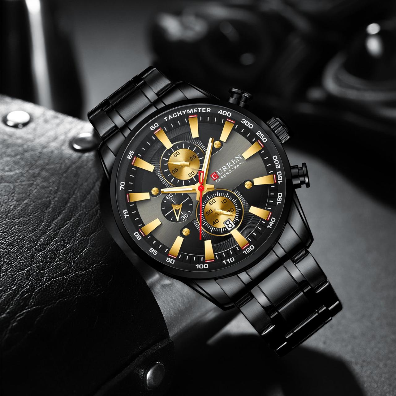 Curren Original Caballero Acero — Reloj analógico (en la muñeca)