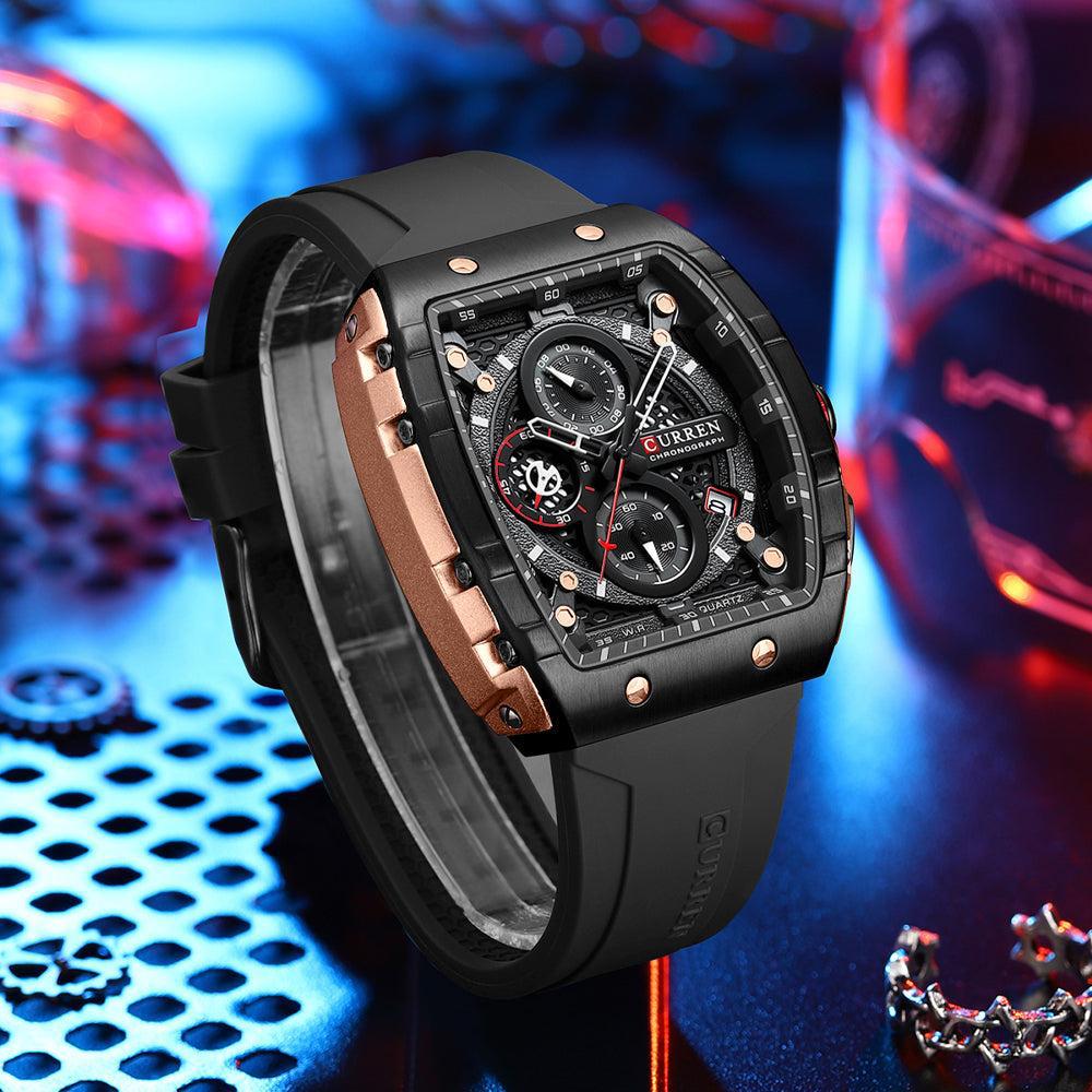 Curren Pulso En Silicona Diseño Exclusivo — Reloj cronógrafo (frontal)