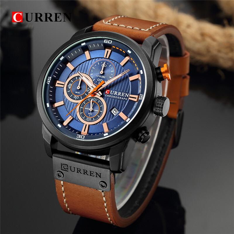 Nueva Colección Curren Cuero — Reloj cuero (en la muñeca)