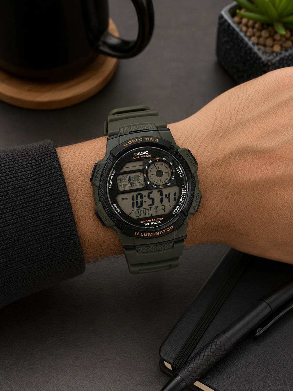 Casio Deportivo Original — Reloj digital deportivo (detalle)